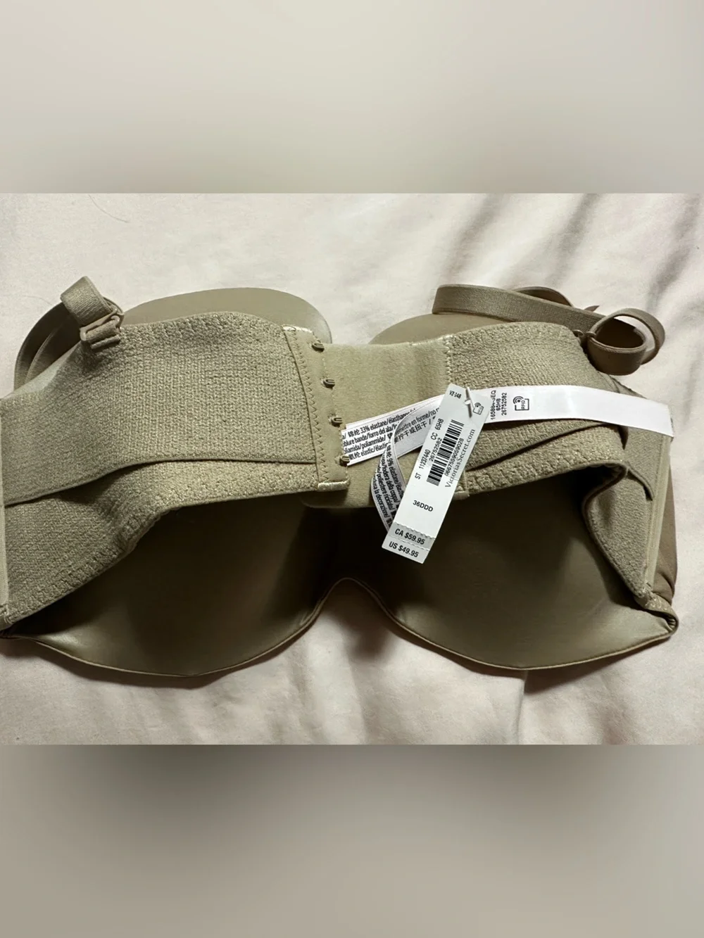 Victoria's Secret Strapless Smooth Molded Bra — Beige